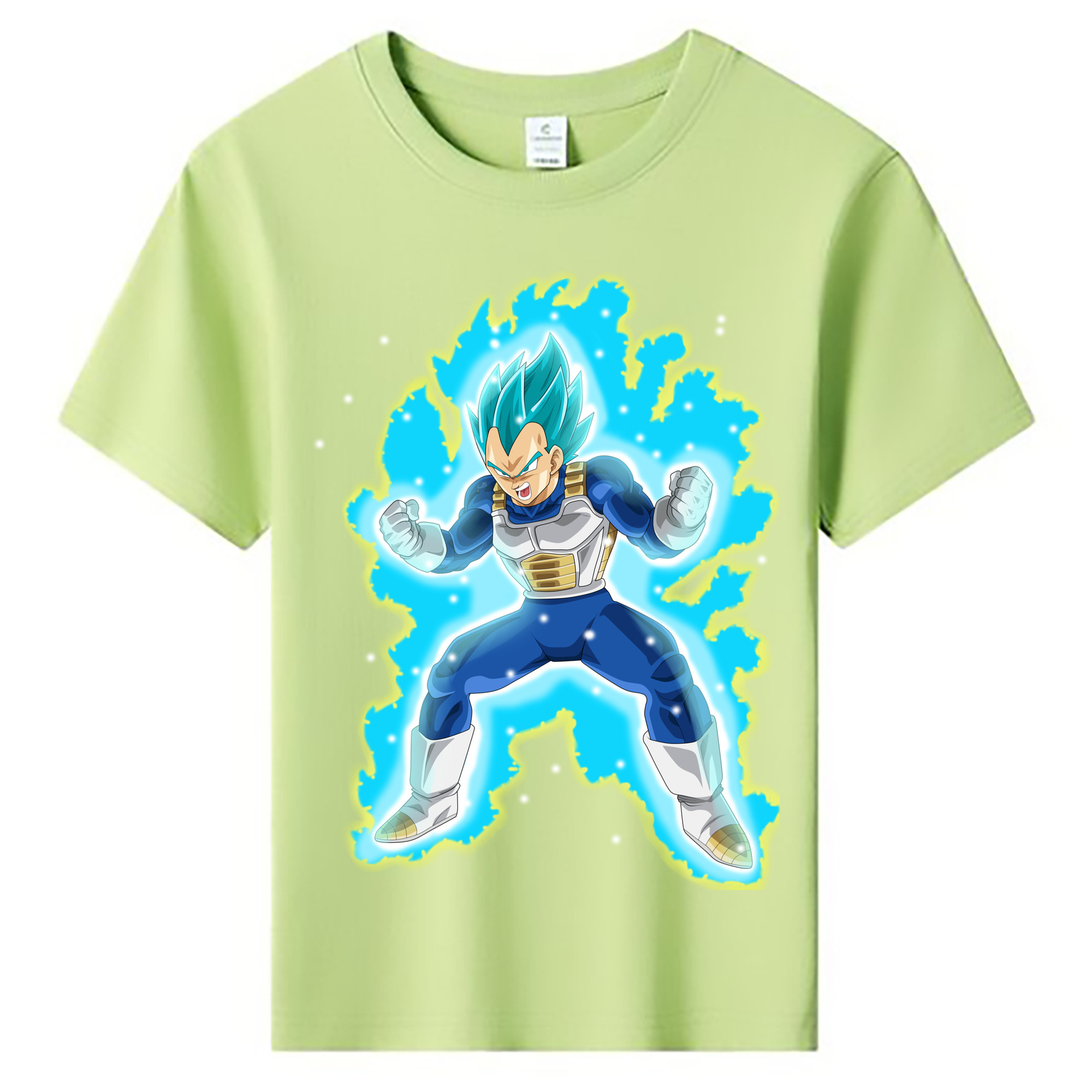 （画像用） ドラゴンボール ベジータ四世（Bejīta Yonsei）DRAGON BALL Vegeta IV 綿100％キッズTシャツ（フロントプリント）
